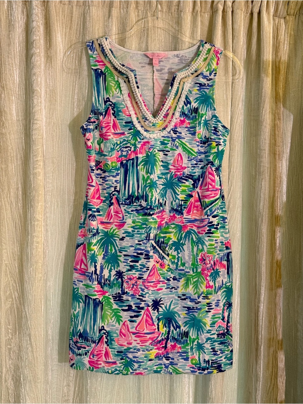 Lilly Pulitzer Cotton Sheath Dress sz S